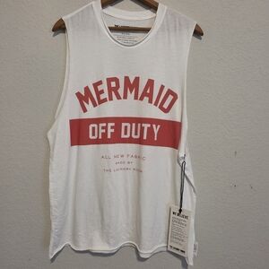 NWT The Laundry Room Cropped Tank Top Mermaid Off Duty Beach Boxy Size XS/S